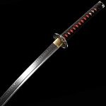 YONG XIN SWORD-Samurai Katana Sword, Japanese Handmade, Practical, 1095 Carbon Steel, Tempered/Clay Tempered, Full Tang, Sharp, Scabbard