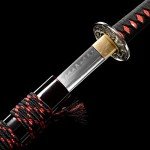 YONG XIN SWORD-Samurai Katana Sword, Japanese Handmade, Practical, 1095 Carbon Steel, Tempered/Clay Tempered, Full Tang, Sharp, Scabbard