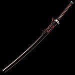 YONG XIN SWORD-Samurai Katana Sword, Japanese Handmade, Practical, 1095 Carbon Steel, Tempered/Clay Tempered, Full Tang, Sharp, Scabbard