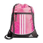adidas Alliance Sackpack, Drawstring, Lightweight Small Gym Bag for Women, Soccer Backpack, Team Shock Pink, One Size