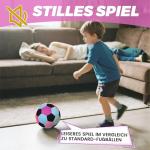 KUYOTQ Soft Fabric Indoor Size 4 Soccer Ball, Kids Youth Training Practice Ball, Lightweight Cloth Soccer Ball for Toddlers, Beginners, Living Room Bedroom Play