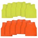 Athllete LITEMESH Pinnies Scrimmage Vests Team Practice Jersey for Teen & Adult (12 Jerseys) Lightweight Pennys