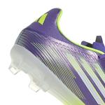 Adidas Unisex-Adult F50 League Firm Ground, Purple Rush/White/Lucid Lemon, 8