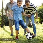 Rolitwils Soccer Kick Trainer 2 Psc with Return Net - Football Training Equipment for Boys & Girls