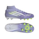 Adidas Women's F50 Spark Fusion League Firm Ground/Artificial Ground, Violet Tone/Lucid Lemon/Purple Rush, 8.5