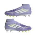 Adidas Women's F50 Spark Fusion League Firm Ground/Artificial Ground, Violet Tone/Lucid Lemon/Purple Rush, 8.5