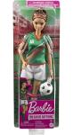 Barbie Careers Fashion Doll & Accessory, Soccer Player with Brunette Ponytail, #16 Uniform, Tall Socks, Cleats & Ball
