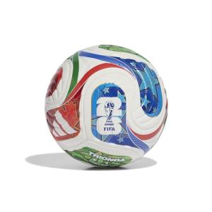 Adidas Unisex-Adult World Cup Mini Soccer Ball, White/Team Royal Blue/Solar Blue/Power Red, 1