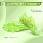 Vizari Zodiac Firm Ground Soccer Cleats Boys Girls | Lightweight Youth Football Shoes | Durable Molded TPU Outsole | Superior Traction on Grass & Turf | Comfortable Cushioned Insoles Green