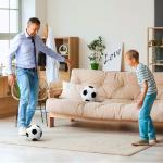 Innotoys Soccer Ball Size 5 with Pump - Single, 2 Pack or 3 Pack - Official Size and Weight - Safe Soft Cover and Long-Lasting Performance - Classic Indoor Outdoor Soccer for Adults