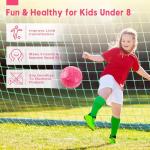 AceVernine Soccer Balls Size 3, Sparkle Soccer Ball for Girls Kids 3-8 4-6 6-8 Glitter Outdoors Sports Recreation Playing Ball for Birthday Easter Soccer Gifts (Pink, Size 3)