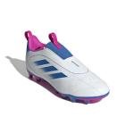 Adidas Unisex-Kids Goletto IX Laceless Firm Ground/Multi Ground Soccer, White/Bright Royal/Team Shock Pink, 5.5