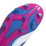 Adidas Unisex-Kids Goletto IX Laceless Firm Ground/Multi Ground Soccer, White/Bright Royal/Team Shock Pink, 5.5