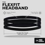 Tough Headwear Thin Elastic Headbands for Men - Sports Hair Head Band for Women & Men - Non Slip Mens Workout Headband - Running or Soccer Headband - 6-Pack
