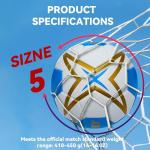 OFOZOVEY Soccer Ball Size 5 for Youth and Adults,Official Size PU Soccer Balls for Training,Soft Touch,Classic Indoor Outdoor Soccer Ball with 1 Pump 1 Net Bag and 1 Needle,Ideal Gift for Youth Adult.