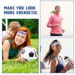 5 Pcs Soccer Headband for Girls Adjustable Football Hairband Non-Slip Soccer Headband for Girl Sport, Soccer Team Headbands Soccer Hair Bands Sports Headbands(White,Black,Rose Red,Blue,Light Blue)