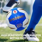 OFOZOVEY Soccer Ball Size 5 for Youth and Adults,Official Size PU Soccer Balls for Training,Soft Touch,Classic Indoor Outdoor Soccer Ball with 1 Pump 1 Net Bag and 1 Needle,Ideal Gift for Youth Adult.
