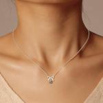 LOVECOM 925 Sterling Silver Soccer Bow Necklaces for Women Team Coach Player Dainty 14K Gold Plated Bow Knot Charm Peandant Necklace Sports Accessories Jewelry Gifts for Sport Lovers Daughter (Silver)