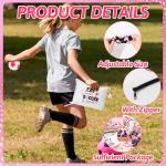 Yopyame Pink Soccer Party Favors - 30pcs Pink Soccer Gifts for Team Girls Sports Accessories with 6 Makeup Bags 12 Sport Hair Scrunchies 6 Key Chains 6 Round Portable Brush Mirror for Coach Team Party