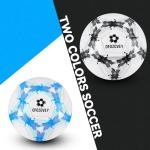 OFOZOVEY Soccer Ball Size 5 Two Pack,Classic Indoor Outdoor Soccer with 1 Pump 2 Net Bag and 2 Needle,Long-Lasting for Training, Games, Outdoor & Indoor Play,Ideal Gift for Boys Girls Youth Adult