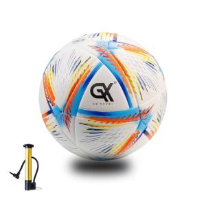 GX TOUR+ Thermo Bonded Polyurethane Soccer Ball Size 5. World Cup Quality, All-Surface Play, Eco Leather Cover, Outdoor Sports, Premium Size 5 Soccer Ball for Training & Competitive Matches