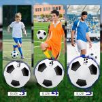 Zantrech 6 Pack Soccer Balls with Pump Needle, Size 3 Soccer Training Ball Practice for Kids,Youth and Adults, Soccer Ball Bulk
