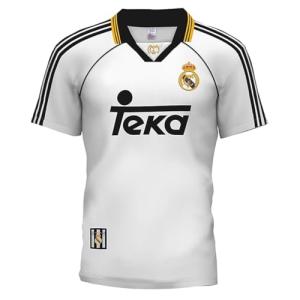 Madrid Jersey 2000 Season - Classic Camiseta Madrid - GALACTICOS ERA (US, Alpha, Small, Regular, Regular, White)