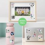 Nunubeo 55 PCS Soccer Gifts, Gift for Girls Teen Girls, Makeup Bag with Chenille Letter Patch, Soccer Lover & Team Gifts, Gift for Daughter Granddaughter Friends Niece Her, Easter Basket Stuffers