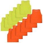 Athllete LITEMESH Pinnies Scrimmage Vests Team Practice Jersey for Teen & Adult (12 Jerseys) Lightweight Pennys