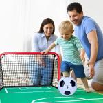 NiuXTool Classic Black & White Soccer Ball with Pump - Machine Stitched PU Leather - Durable Training & Match Ball - Sizes 3, 4, & 5 for Kids & Adults (Black + White, 4)