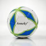 Aoneky Size 3 Soccer Ball for Kids with Pump - Eco-Friendly & Durable PVC Leather, Holds Air Well for Ages 5-8, Perfect for Outdoor Games & Recreational Play