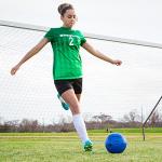 Champion Sports Extreme Series Soccer Ball, Regulation Size 5 - Collegiate, Professional, and League Standard Kick Balls - All Weather, Soft Touch, Maximum Air Retention - for Adults, Teenagers, Blue