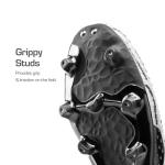 DREAM PAIRS Men's Soccer Cleats Lightweight Football Cleats Professional Training High-top Soccer Shoes,Size 9,Black/Light Grey,SDSS2401M