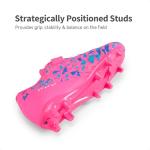 DREAM PAIRS Boys Girls Soccer Cleats Kids Football Shoes for Little/Big Kid,Size 10 Toddler,Hot Pink/RoyalBlue,SDSO2307K
