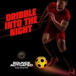 FlashCatch Light Up Soccer Ball - Glow in The Dark - NO 5 - Sports Gear Easter Gifts for Boys & Girls 8-15+ Year Old - Kids, Teens Gift Ideas - Cool Boy Toys Ages 8 to 15 Glowing Night Activity