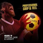 FlashCatch Light Up Soccer Ball - Glow in The Dark - NO 5 - Sports Gear Easter Gifts for Boys & Girls 8-15+ Year Old - Kids, Teens Gift Ideas - Cool Boy Toys Ages 8 to 15 Glowing Night Activity