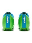 Diadora Cattura Youth Firm Ground Soccer Cleats, Little/Big Kid Sizing, Perfected for Natural and Artificial Playing Surfaces (Green/White/Blue, US Footwear Size System, Big Kid, Men, Numeric, Medium, 5)
