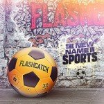 FlashCatch Light Up Soccer Ball - Glow in The Dark - NO 5 - Sports Gear Easter Gifts for Boys & Girls 8-15+ Year Old - Kids, Teens Gift Ideas - Cool Boy Toys Ages 8 to 15 Glowing Night Activity