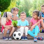 MTLEE Soccer Hair Ties, 10 Pieces - Hair Scrunchies with Ribbon, Ponytail Holders for Girls Women Players, Football Pattern, Elastic Design - Ideal Football Birthday Party Supplies