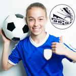 MTLEE Soccer Hair Ties, 10 Pieces - Hair Scrunchies with Ribbon, Ponytail Holders for Girls Women Players, Football Pattern, Elastic Design - Ideal Football Birthday Party Supplies