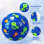 EVERICH TOY Toddler Soccer Ball - 5.9“ Small Soccer Ball Size 2 with Pump - Dinosaur Toys Indoor Outdoor Play Balls Games - Great Birthday Gifts for Children Girls Boys