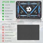 Soccer Training Mat with Video Guide, Non-Slip Silent Football Footwork Training Equipment for Ball Control & Dribbling Skills, Indoor Outdoor Soccer Trainer for All Ages (Belt Version)