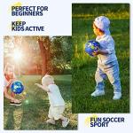 EVERICH TOY Toddler Soccer Ball - 5.9“ Small Soccer Ball Size 2 with Pump - Dinosaur Toys Indoor Outdoor Play Balls Games - Great Birthday Gifts for Children Girls Boys