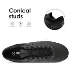 DREAM PAIRS Mens Sport Flexible Athletic Lace Up Light Weight Outdoor Cleats Football Soccer Shoes,Size 7.5,Black/Dark/Grey,160859-M