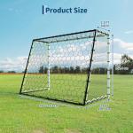5-in-1 Soccer Rebounder Net, 7x5Ft OR 12x6Ft Soccer Goal Training, Large Ultra-Responsive Football Net for Powerful, High Low Passing, Ball Control Practice