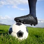 DREAM PAIRS Mens Sport Flexible Athletic Lace Up Light Weight Outdoor Cleats Football Soccer Shoes,Size 7,Black/Grey,160859-M