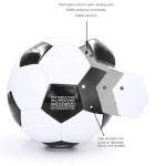 Aoneky Size 5 Soccer Ball with Pump, Traditional Black and White Football for Adults and Youth, Deflated for Shipping, Training Practice Match Ball