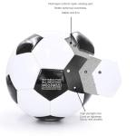 Aoneky Size 5 Soccer Ball with Pump, Traditional Black and White Football for Adults and Youth, Deflated for Shipping, Training Practice Match Ball