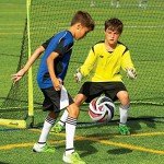 Franklin Sports MLS Tornado - Official Size 5 - Soft Cover - Weight Soccer Ball - Air Pump Included