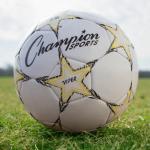Champion Sports Viper Soccer Ball, Size 3 – Soft Touch TPU Cover, Airlock Bladder, Youth Under 8 – Yellow/Black/White